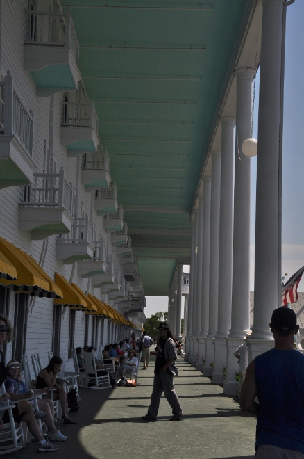 the Grand Hotel porch